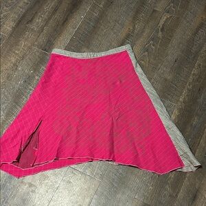 st-martins Women SUNNY Short Skirt A-Line Patchwork Stripes Cream White Size‎ M